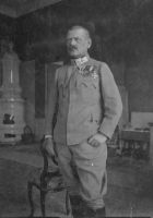 1915 4. 10. Major Müller Telegraphenchef zur Erinnerung Feldzug 1914 - 1915